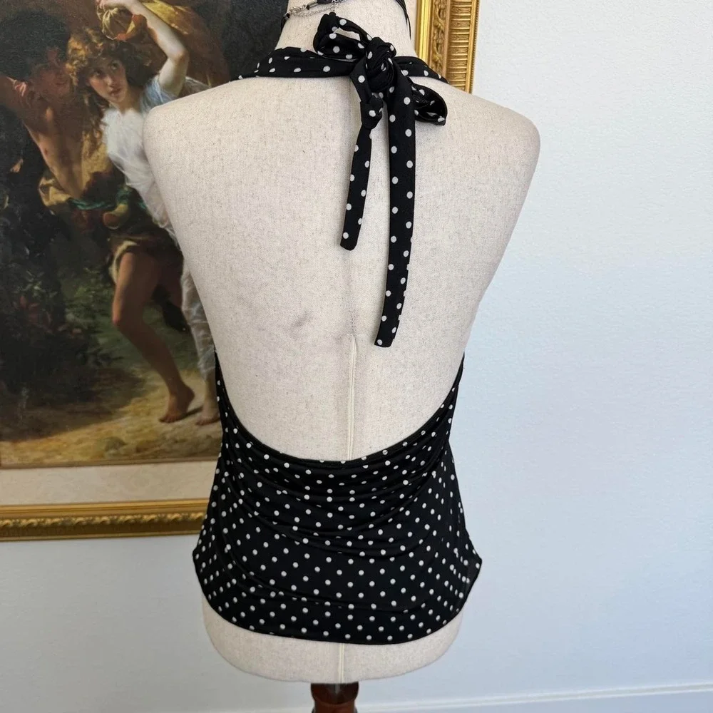 Hour Glass Y2K Pin Up Polka Dot Halter